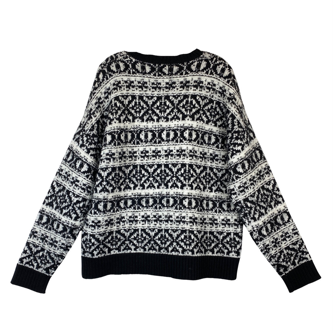 6397 Fair Isle Oversized Sweater-Back