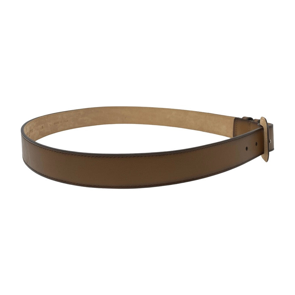 Michael Kors Brown Leather Belt-Side 1