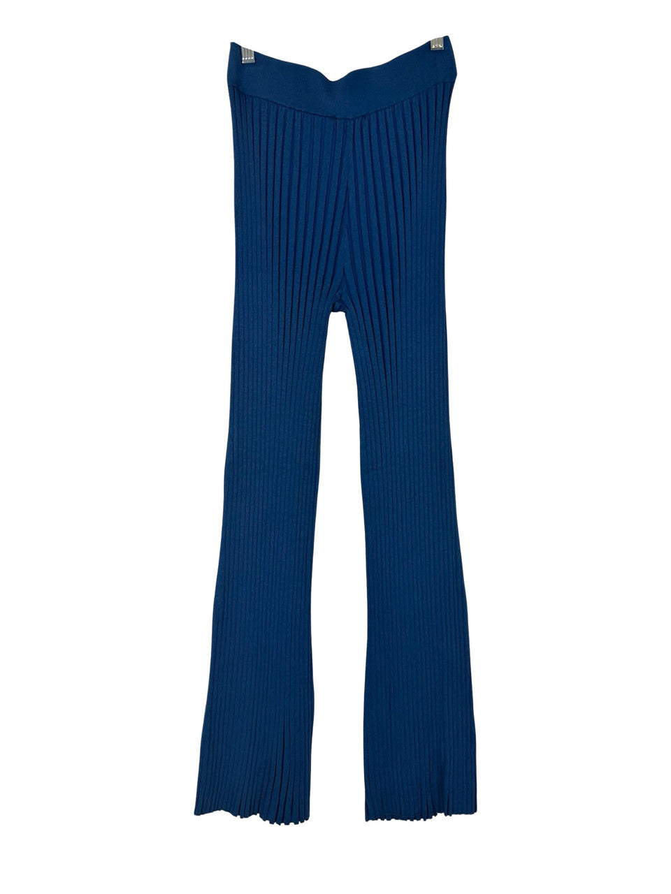 Demylee Pull On Rib Knit Pant-Blue Front