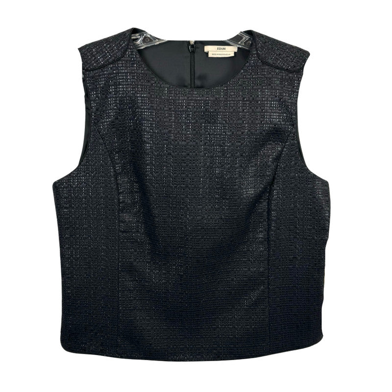 Edun Cellophane Tweed Shell Top