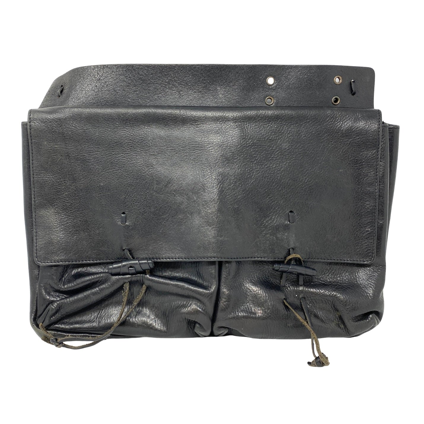 Dries Van Noten Leather Messenger Bag