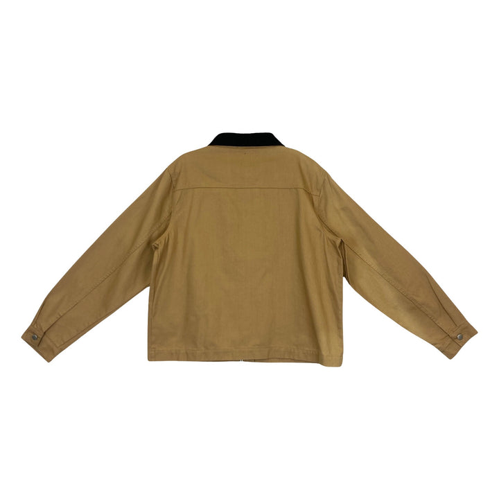 WESC Zip Front Station Chore Jacket-back brown