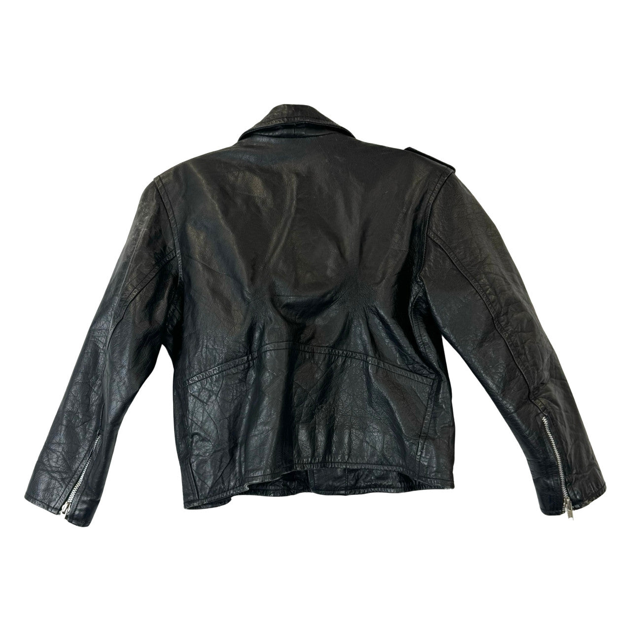 UNIK International INC Cropped Biker Jacket-Back