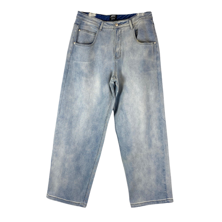 WESC Authentic Light Wash Jay Wide Leg Jeans-Thumbnail