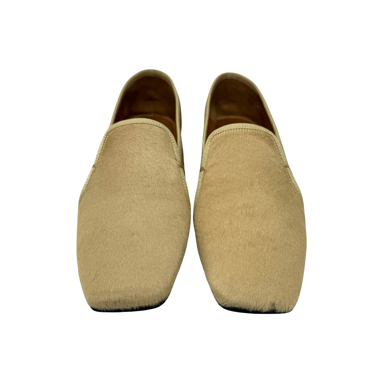 Emme Parsons Ivory Spencer Ponyhair Loafers-Front