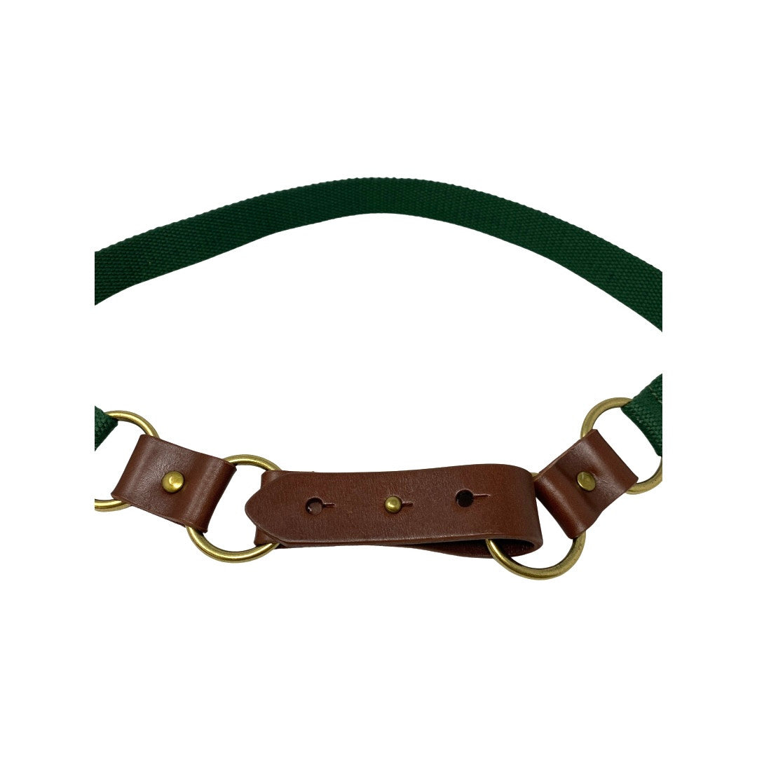 Linea Pelle Green Knit Golf Belt-Detail