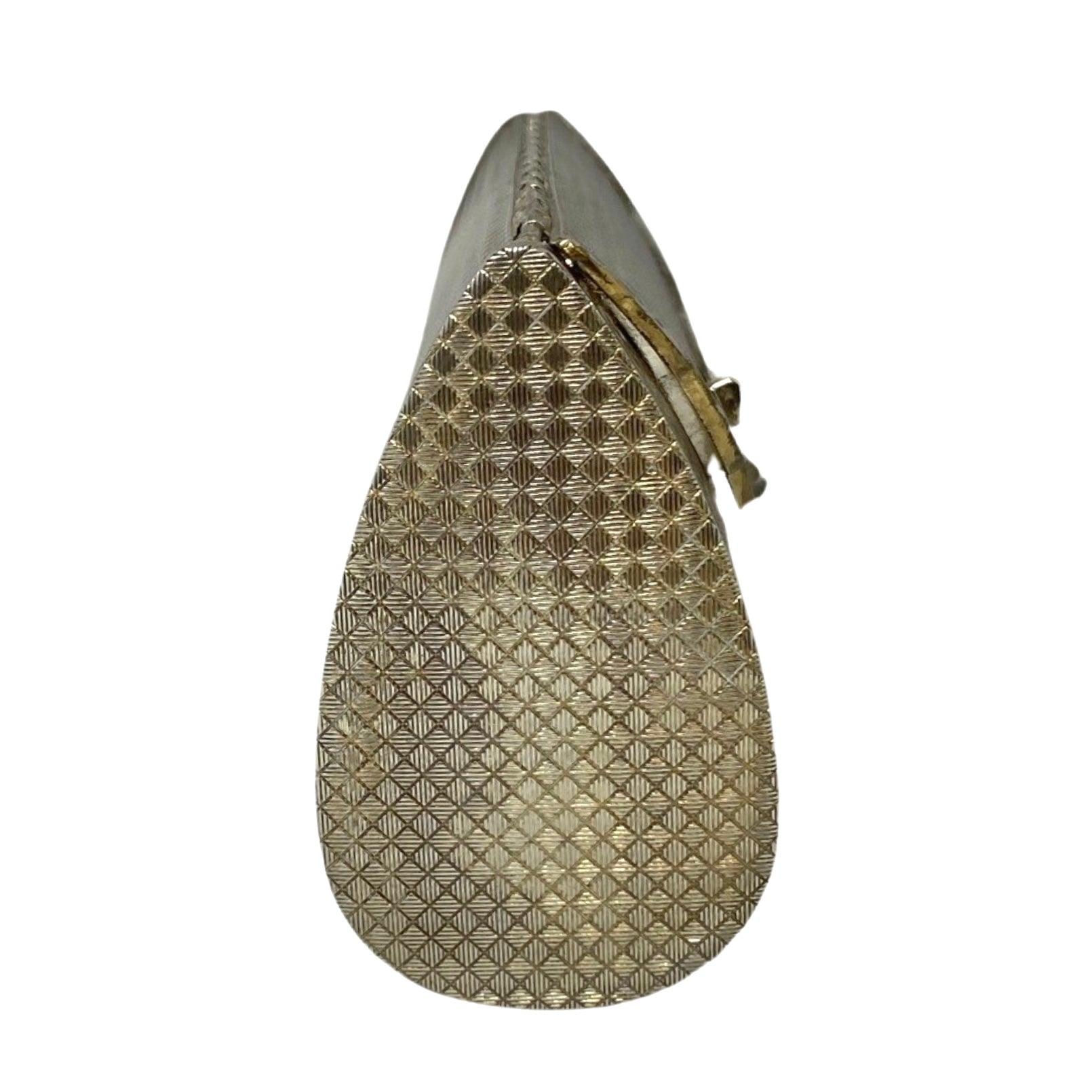 Vintage Metal Woven Look Clutch