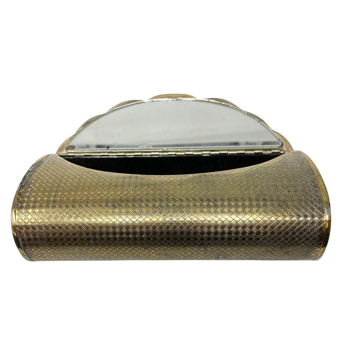 Vintage Metal Woven Look Clutch