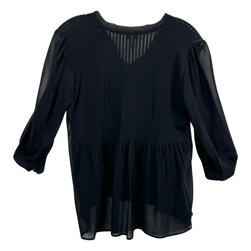 Joie Sheer Pintuck Blouse