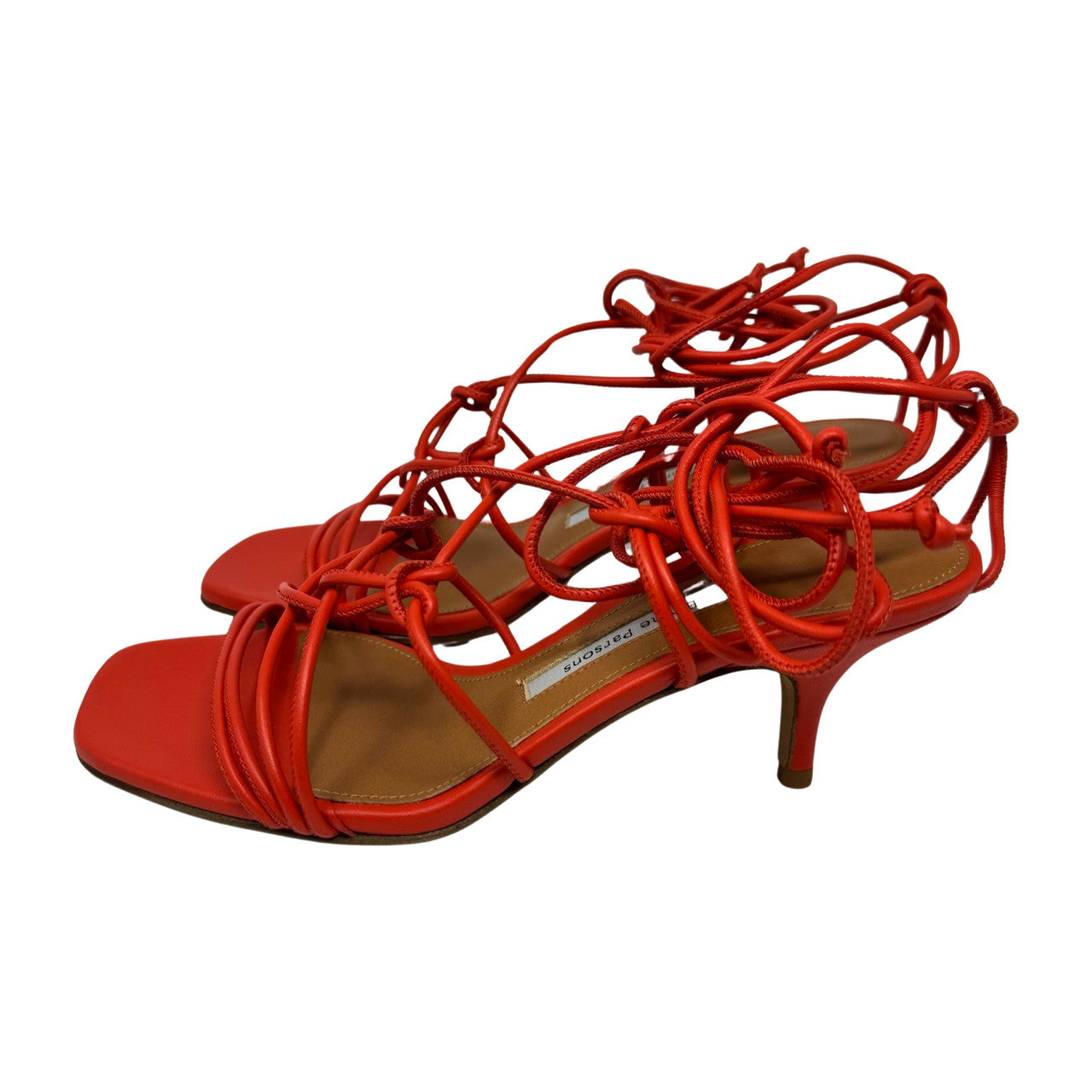 Emme Parsons Festa Knotted Kitten Heels-Red Side