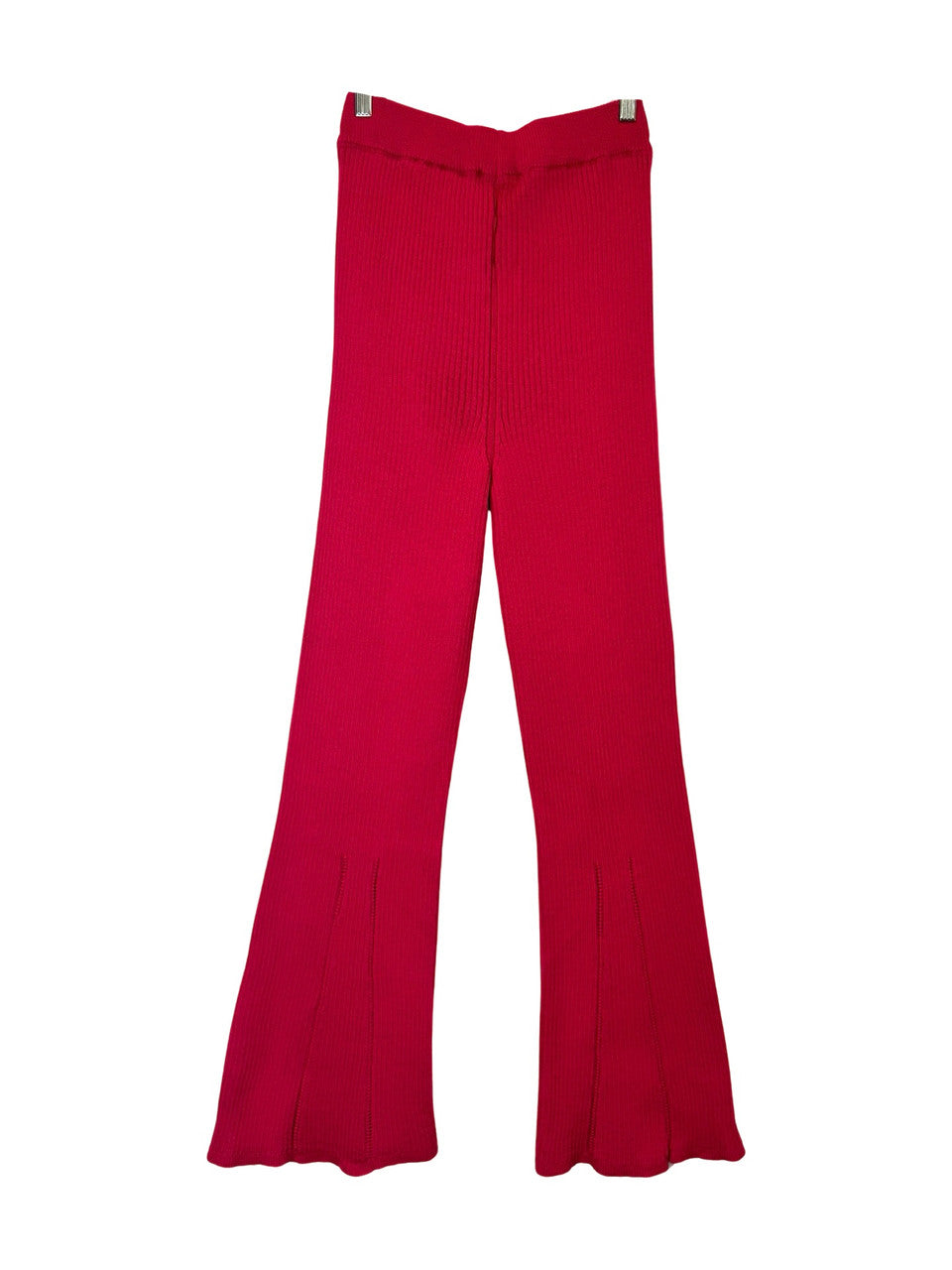 Something Navy Rib Knit Top and Pant Set-Pink Bottom Back