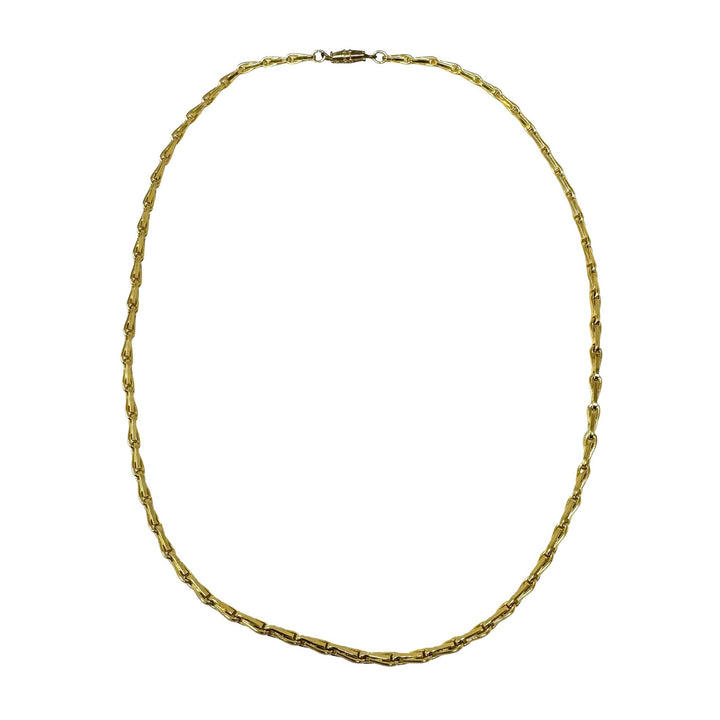 Gold Tone Decorative Chain Necklace