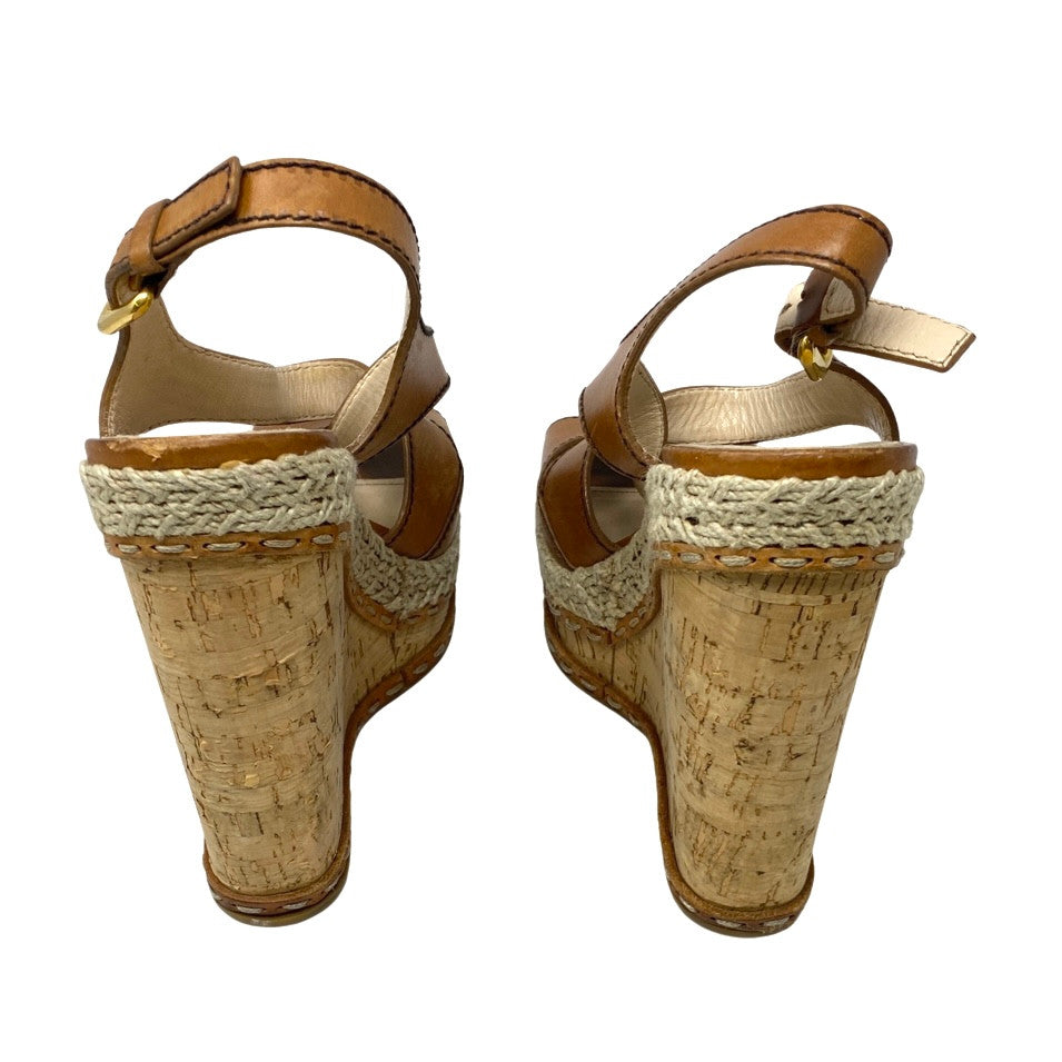 Prada Wedge Sandals-Back