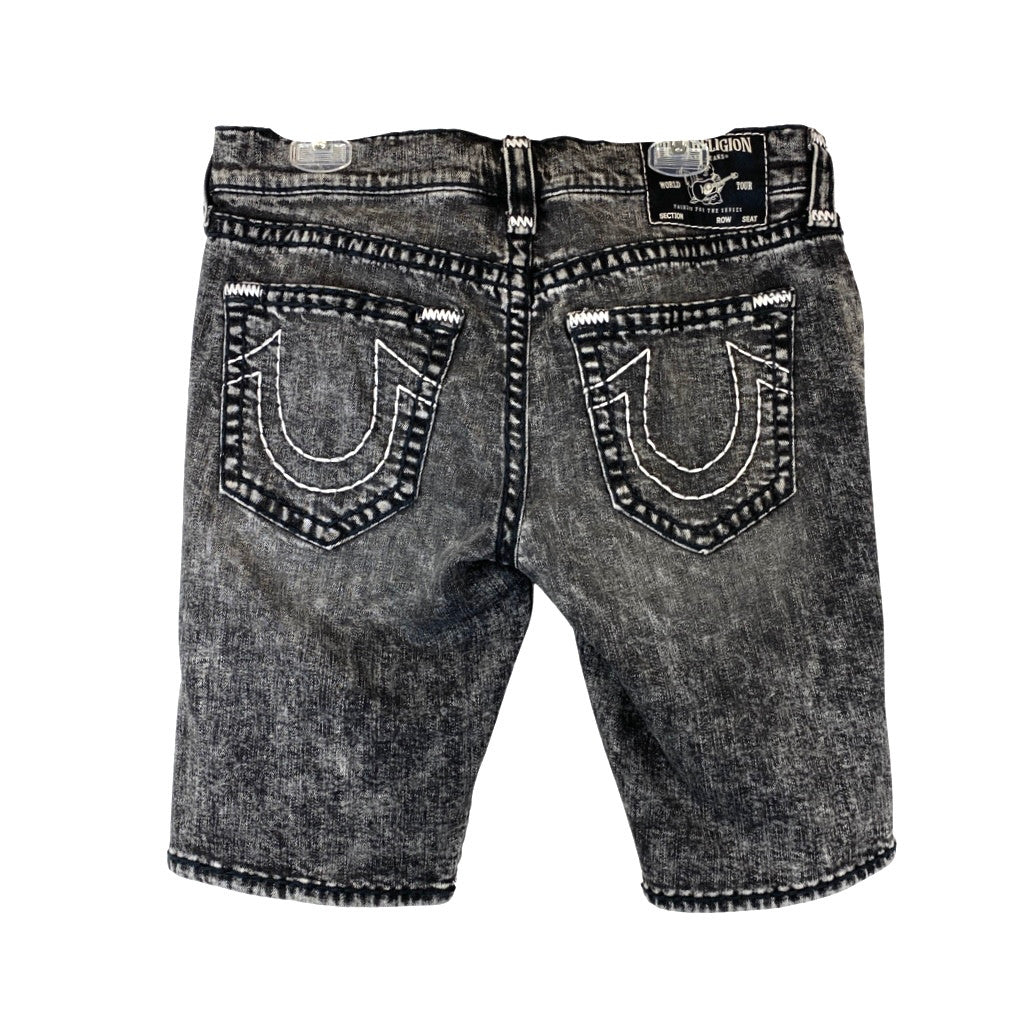 True Religion Ricky Relaxed Straight Distressed Shorts-Back