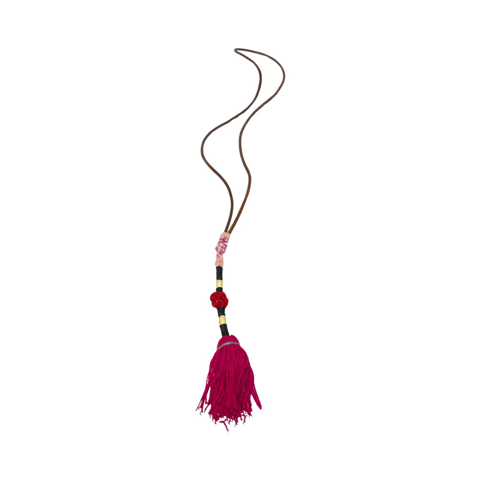 Leather Strap Tassel Necklace