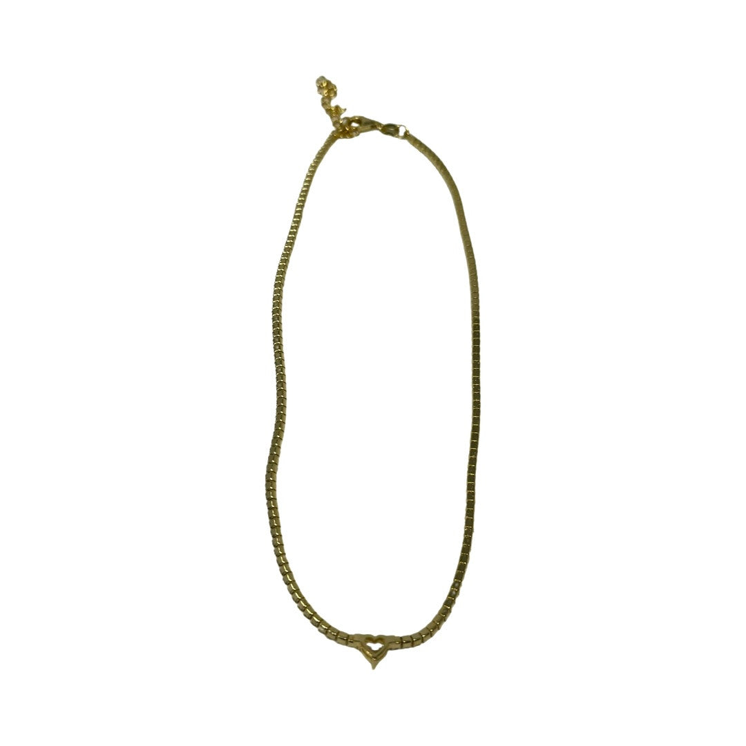 Shashi Heart Tennis Necklace-Back