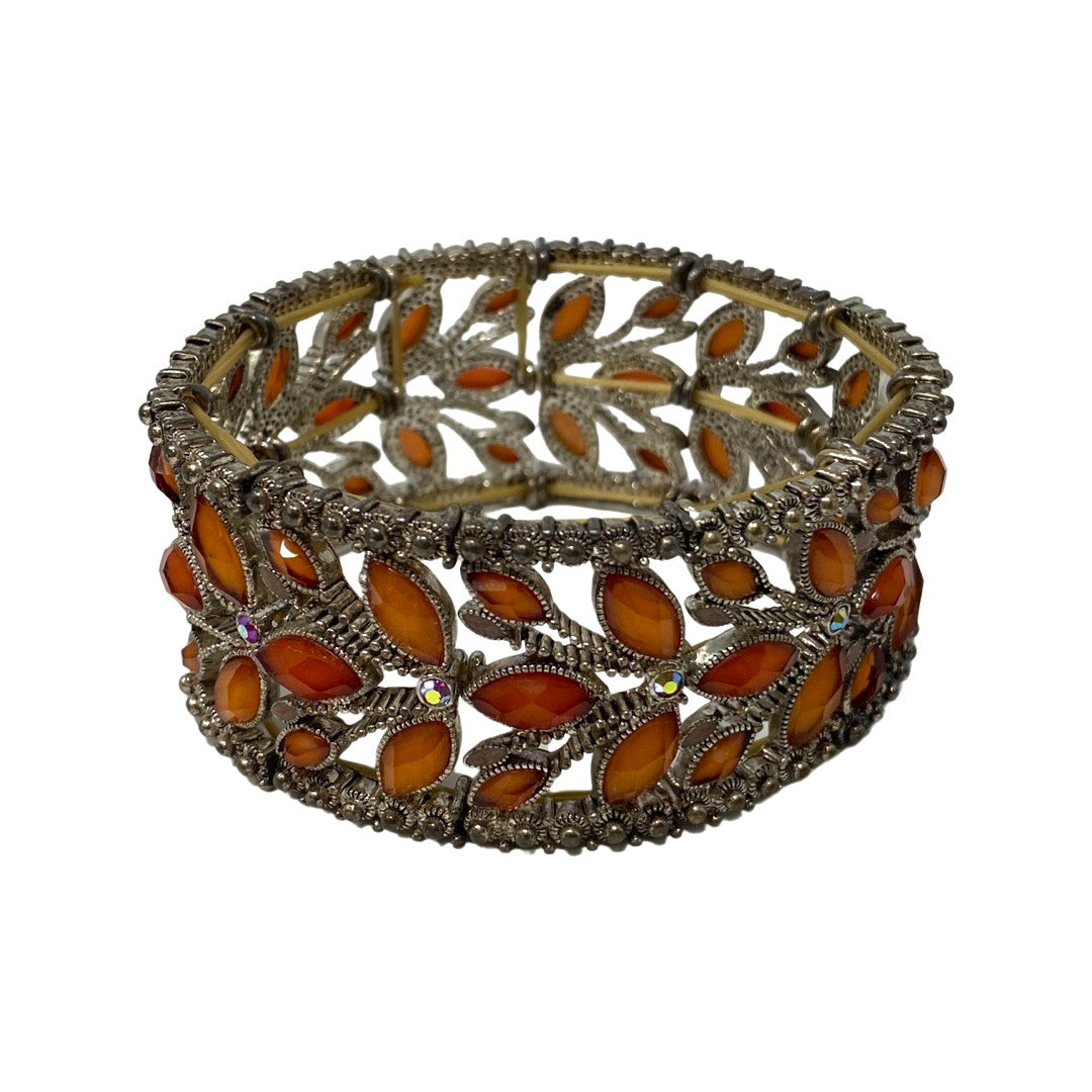 Elastic Orange Cut Out Bracelet-Thumbnail