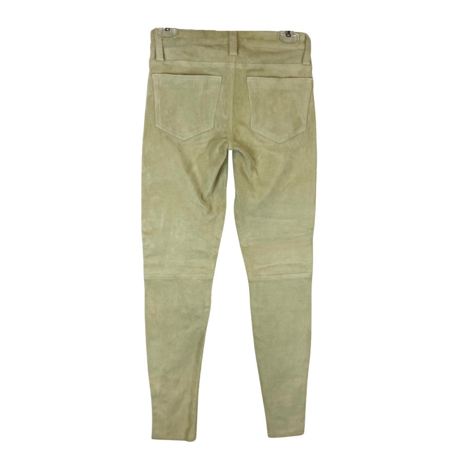 Simon Miller Suede Skinny Moto Pants-Back