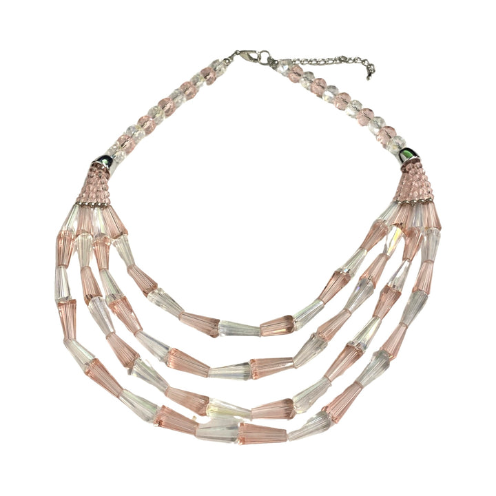 Layered Crystal Bead Necklace