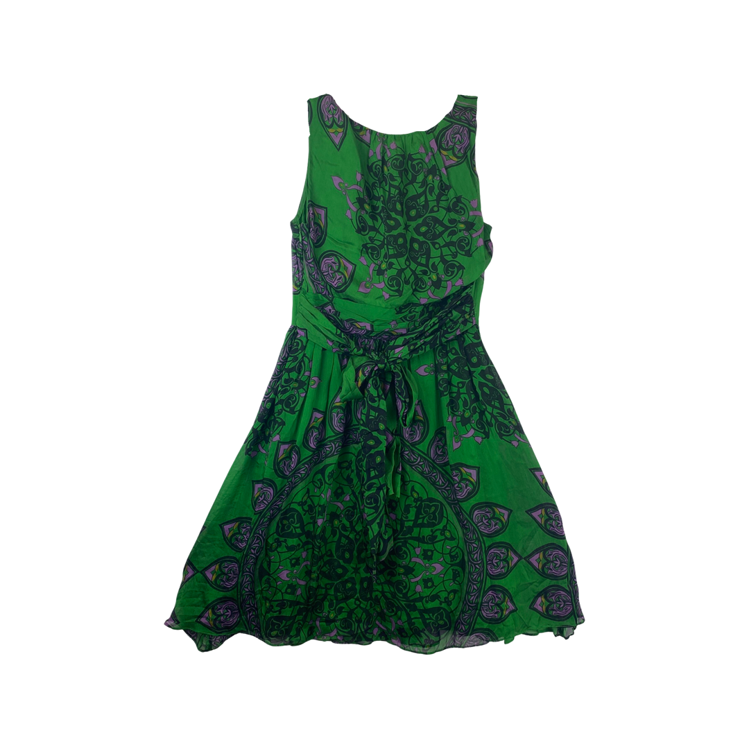 Nieves Lavi Printed Silk Dress