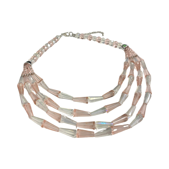 Layered Crystal Bead Necklace