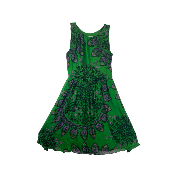 Nieves Lavi Printed Silk Dress-Thumbnail