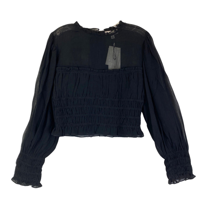 Something Navy Corset Blouse-Black front