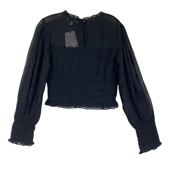 Something Navy Corset Blouse-Black back