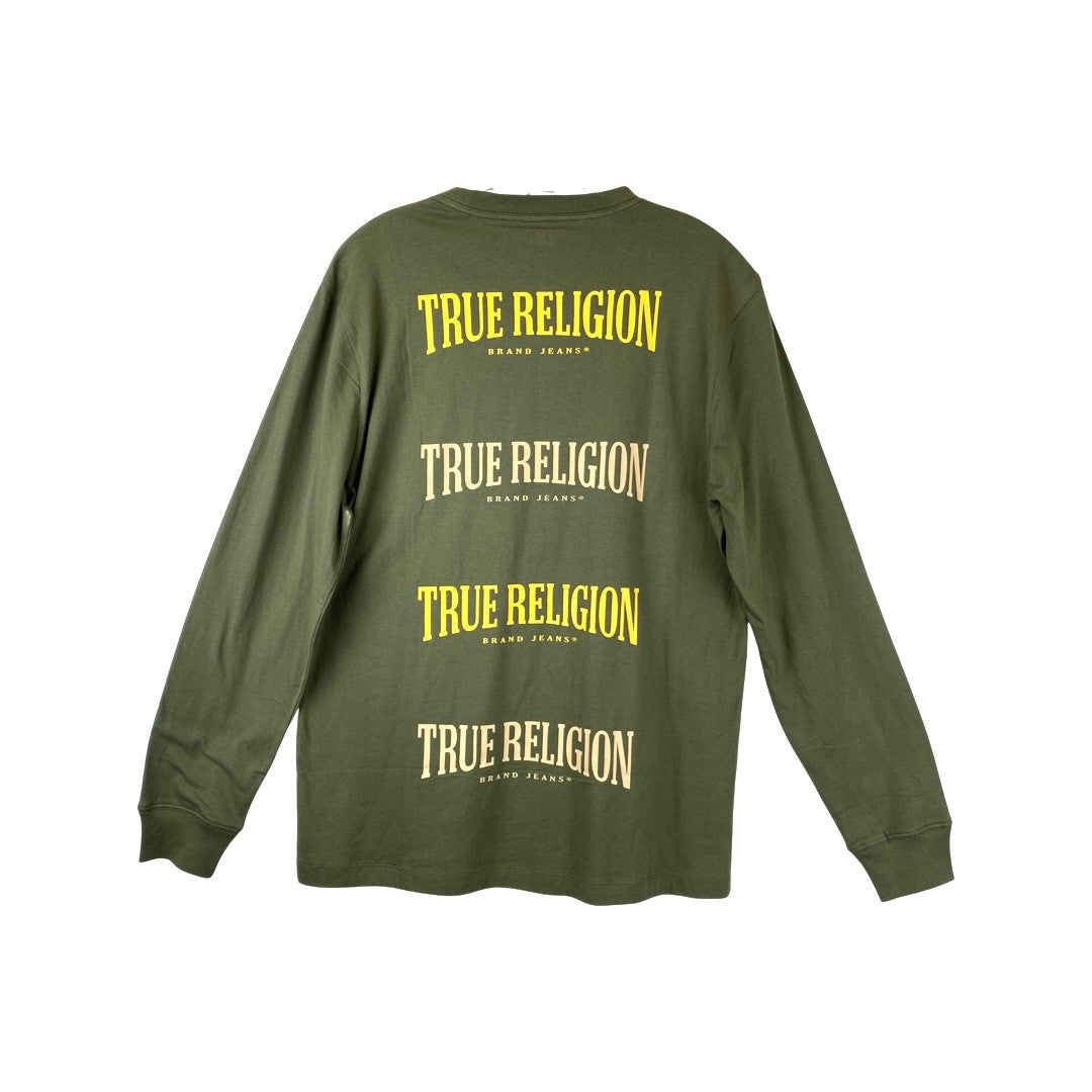 True Religion Long Sleeve Shirt-Green Back