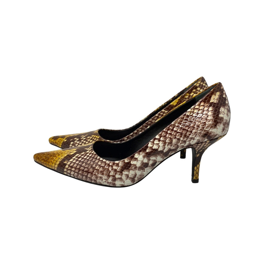 Anine Bing Python Devon Pumps-Brown Side