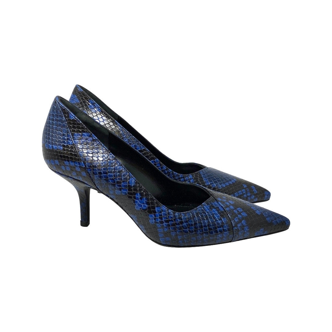 Anine Bing Python Devon Pumps-Blue Side