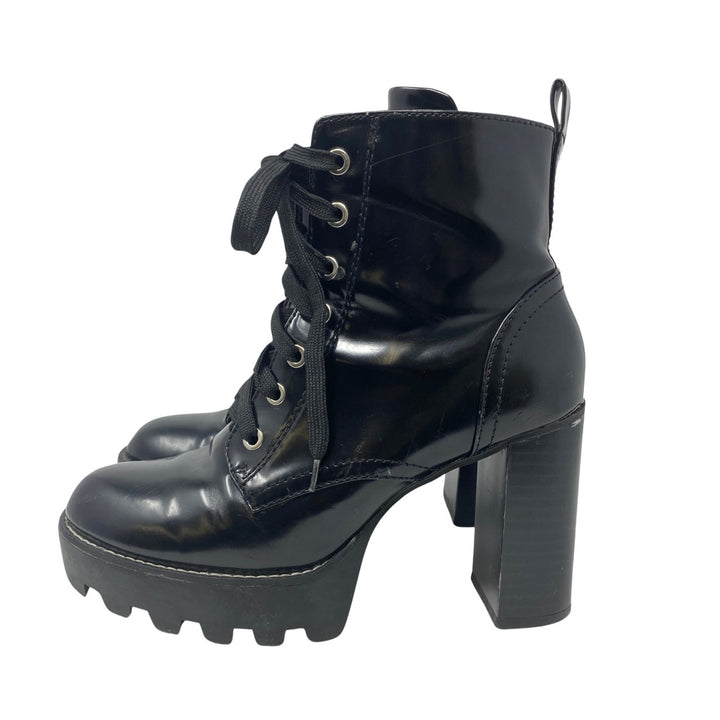 Zara Lace up Platform Heel Boots-Side 2