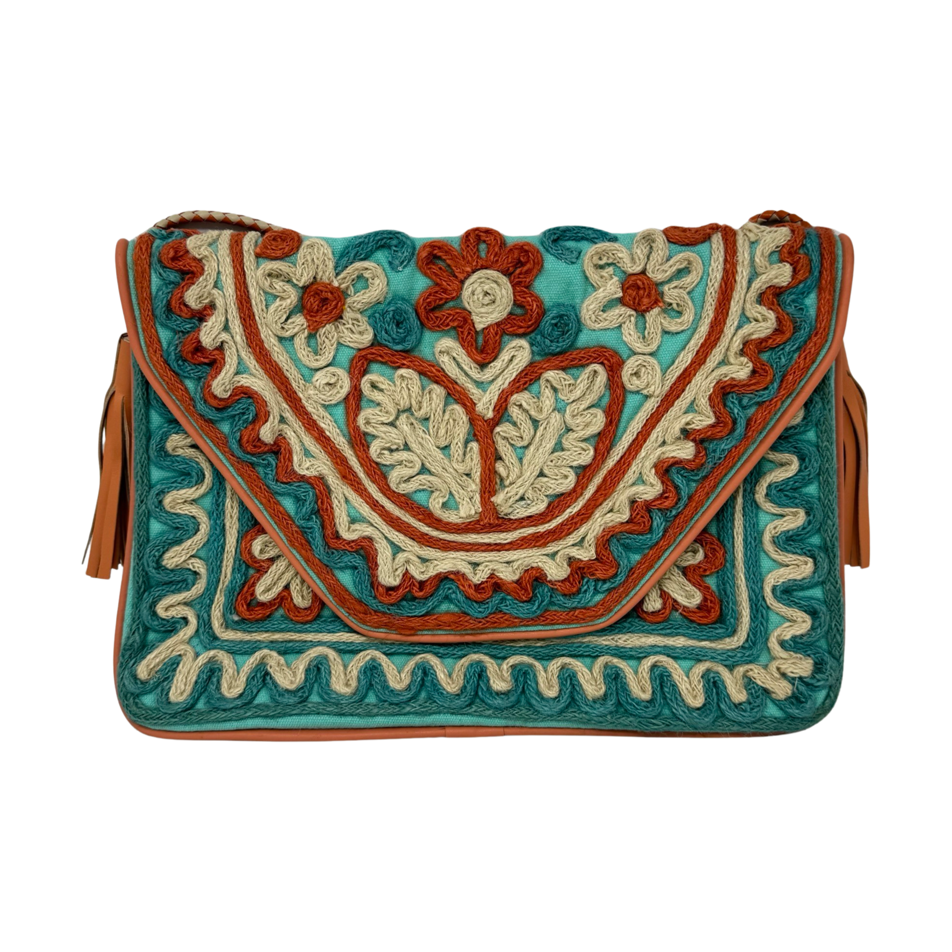 Shashi Embroidered Floral Crossbody Bag