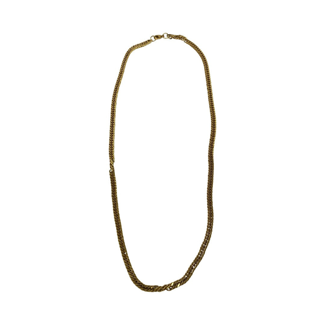 Gold Tone Fox Chain Necklace-Thumbnail