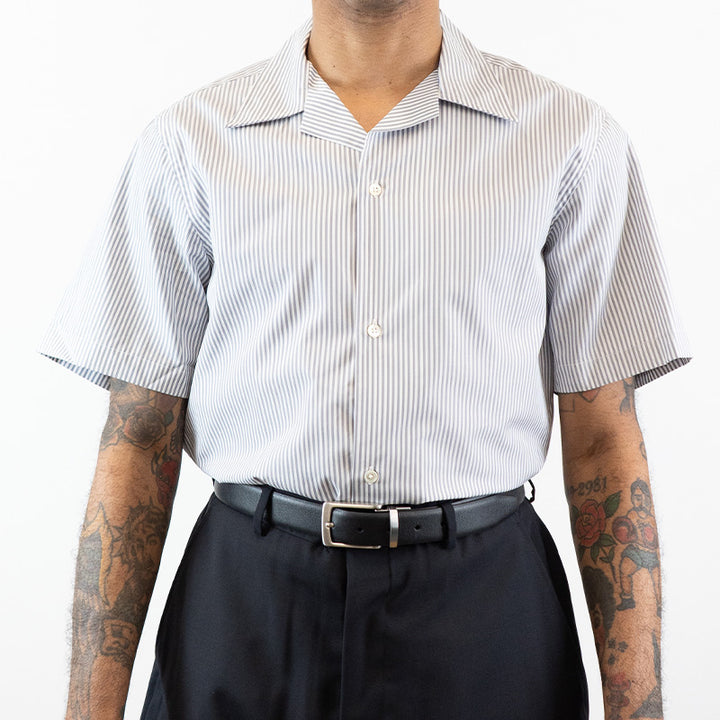 Duckie Brown Striped Camp Collar Shirt