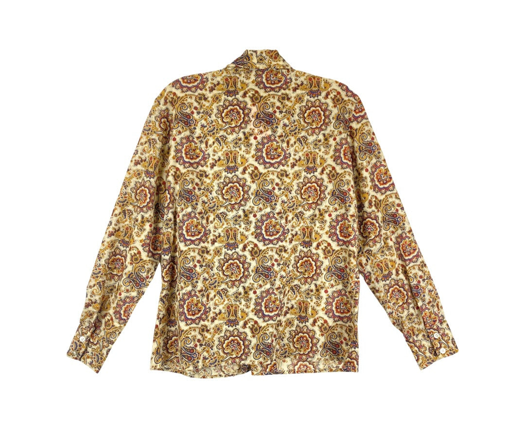 Vintage Century of Boston Paisley Print Button Up-Back