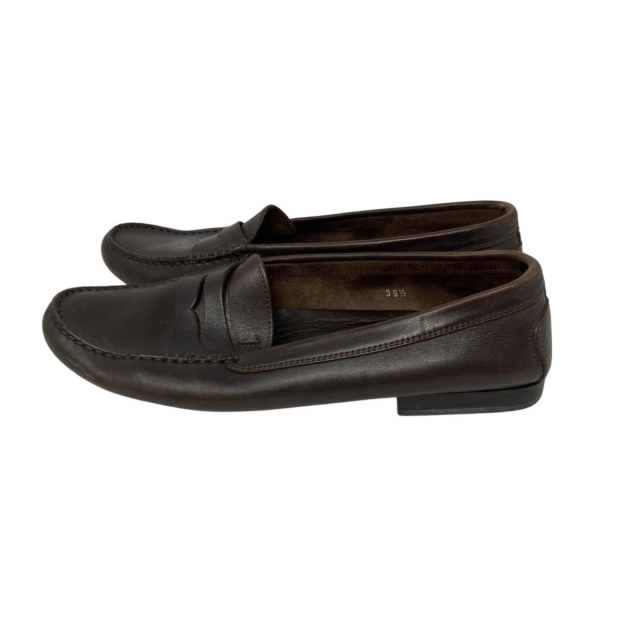 Tod's Brown Leather Loafers-side