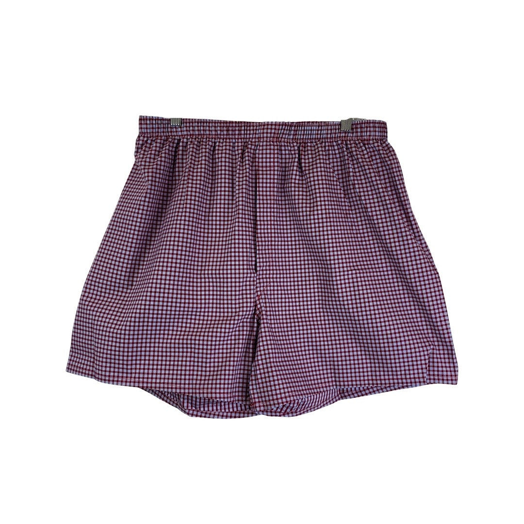 New & Lingwood Red and Blue Checkered Cotton Boxers-Thumbnail
