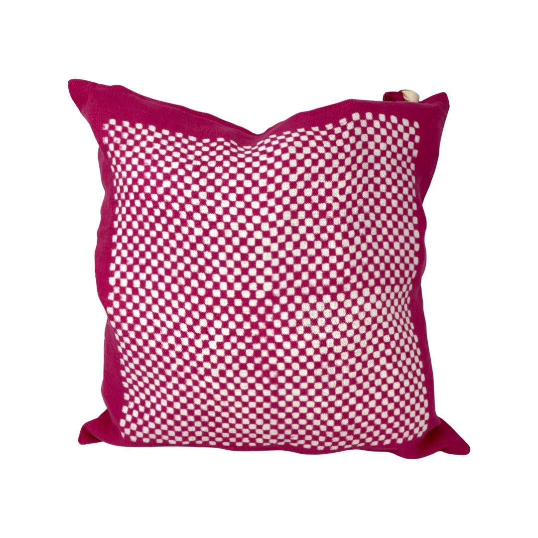 Sir and Madam Pure Linen Square Check Print Pillowcase-Thumbnail