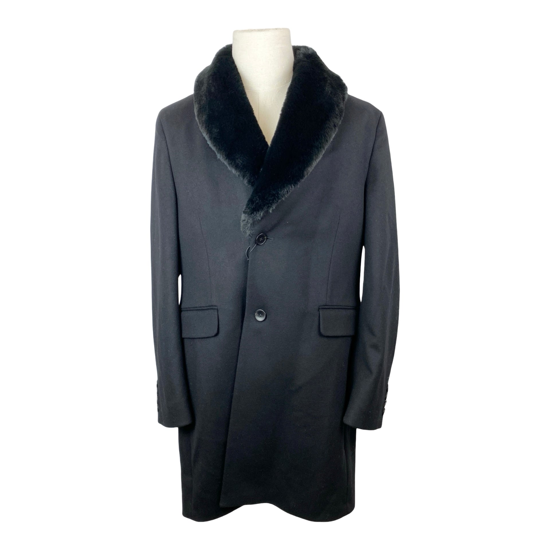 Reiss Lloyd Fur Collar Dinner Coat