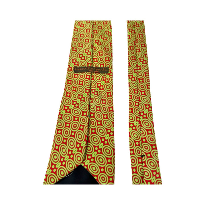 Vintage Camilla Smith Circular Patterned Silk Tie