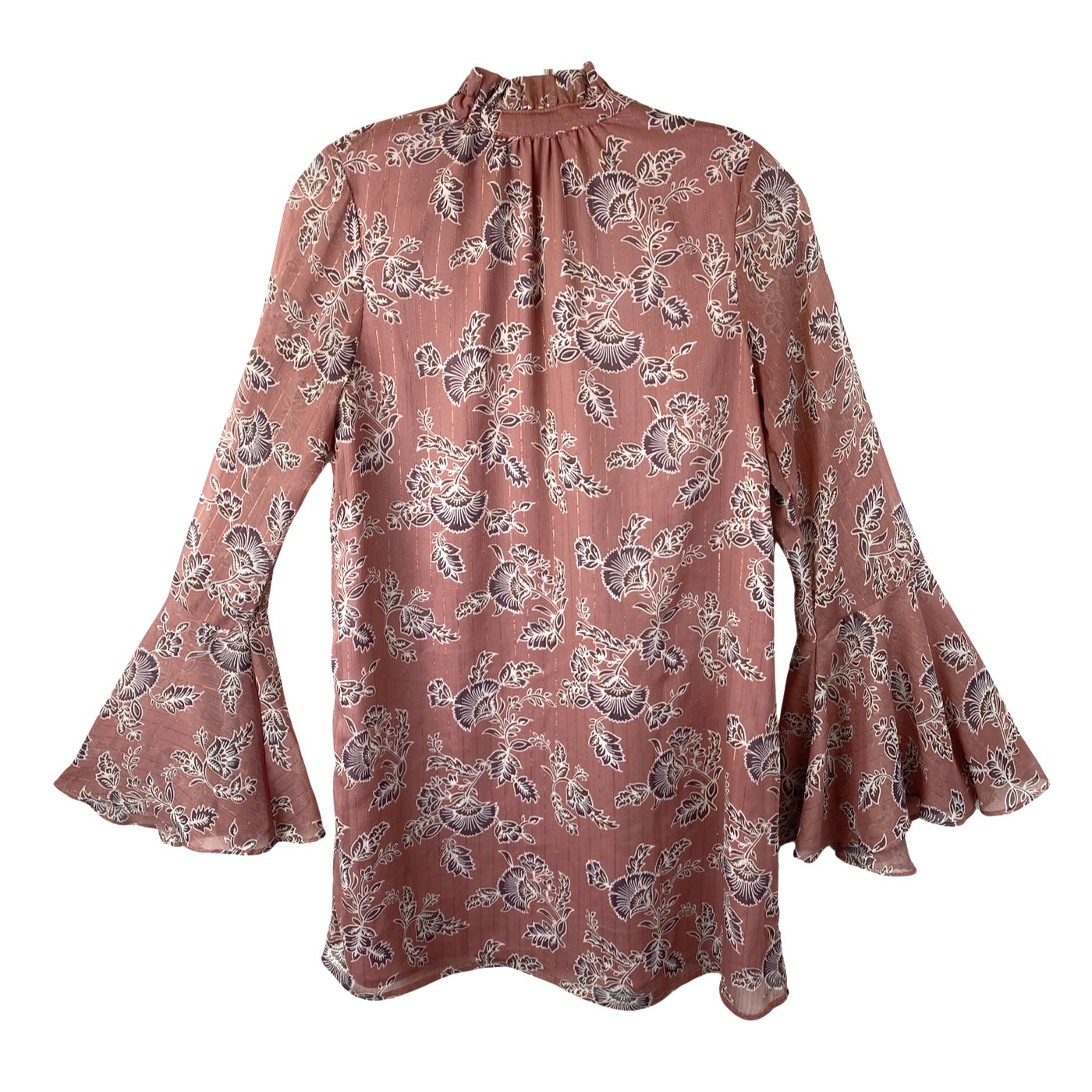 En Creme Floral Long Sleeved Top