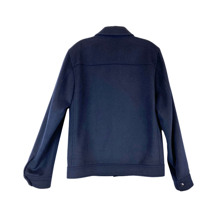 Reiss Jenner Short Wool Coach Jacket-Back