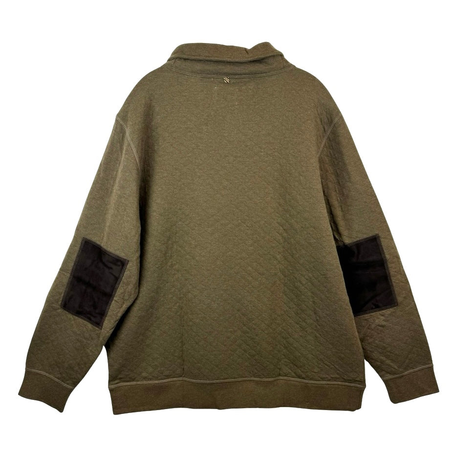 Billy Reid Diamond Quilt Shawl Sweatshirt