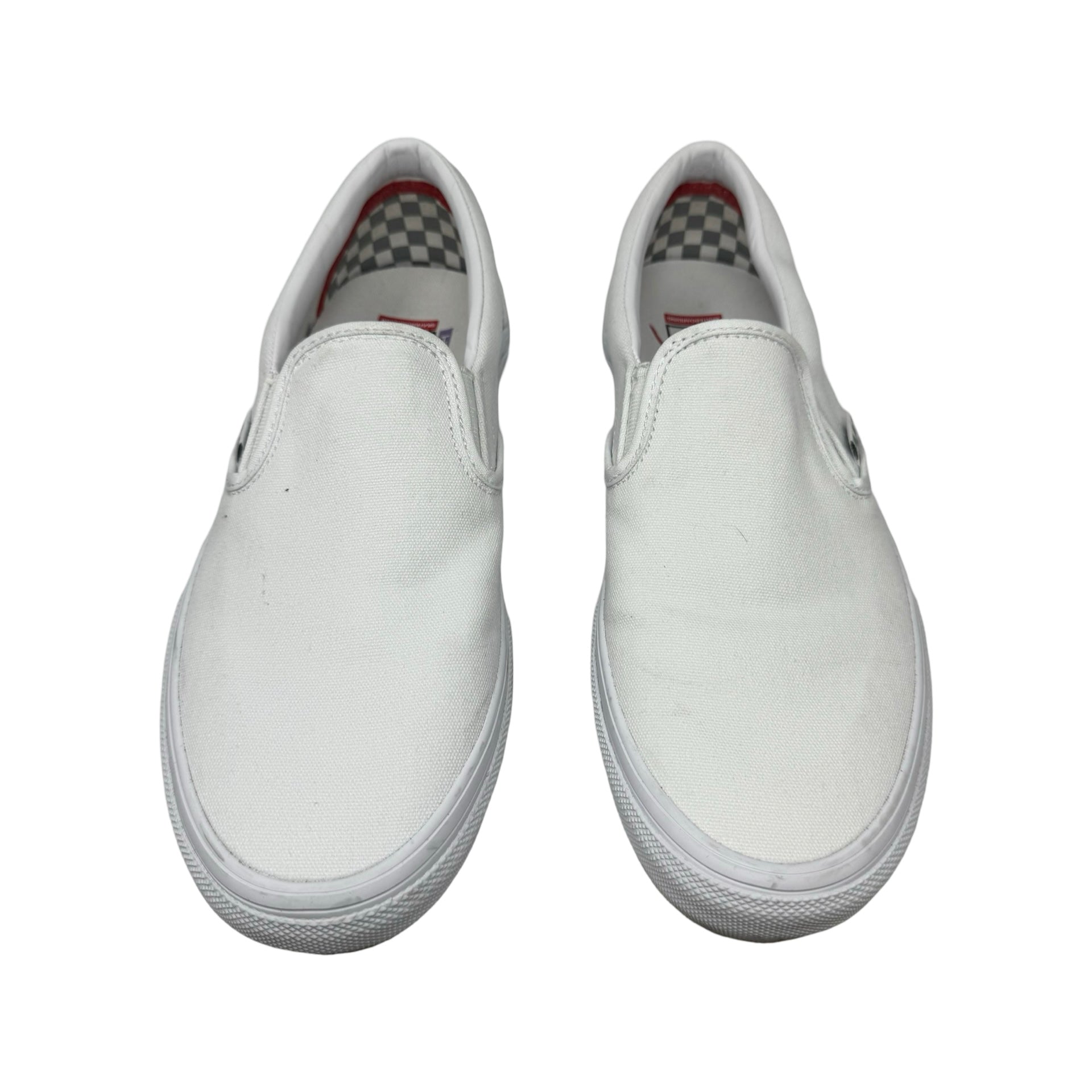 Vans White Skate Slip-On Shoes