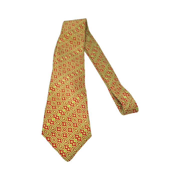 Vintage Camilla Smith Circular Patterned Silk Tie