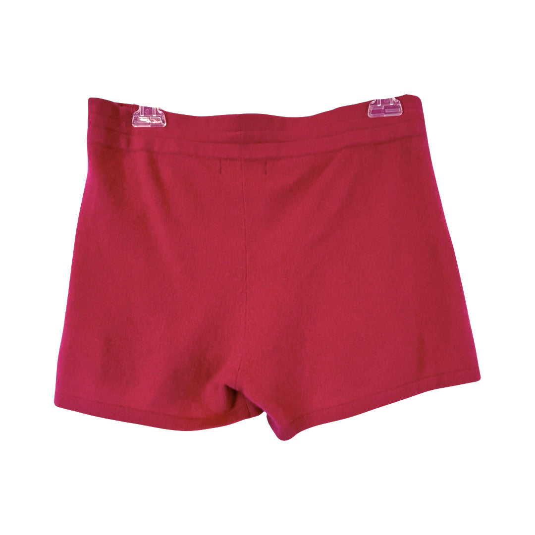 Naadam Hot Pink Cashmere Knit Drawstring Shorts