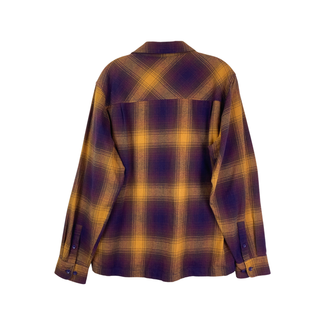 Urban Outfitters X Standard Cloth Plaid Flannel Shirt-Purple Back