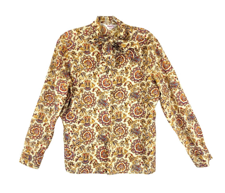 Vintage Century of Boston Paisley Print Button Up-Thumbnail