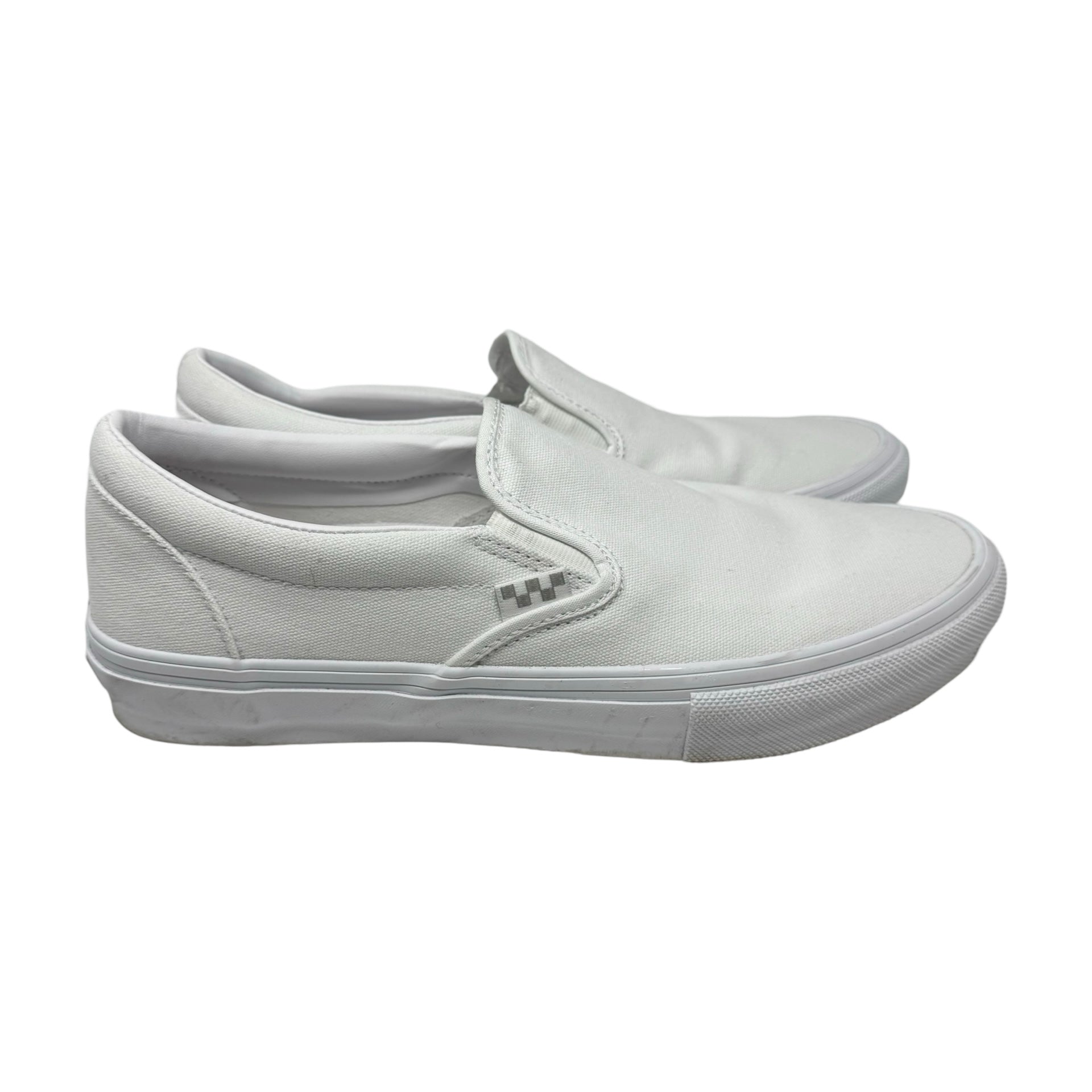 Vans White Skate Slip-On Shoes